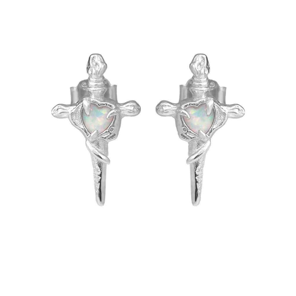 Opal Dagger Stud - Fragile Base