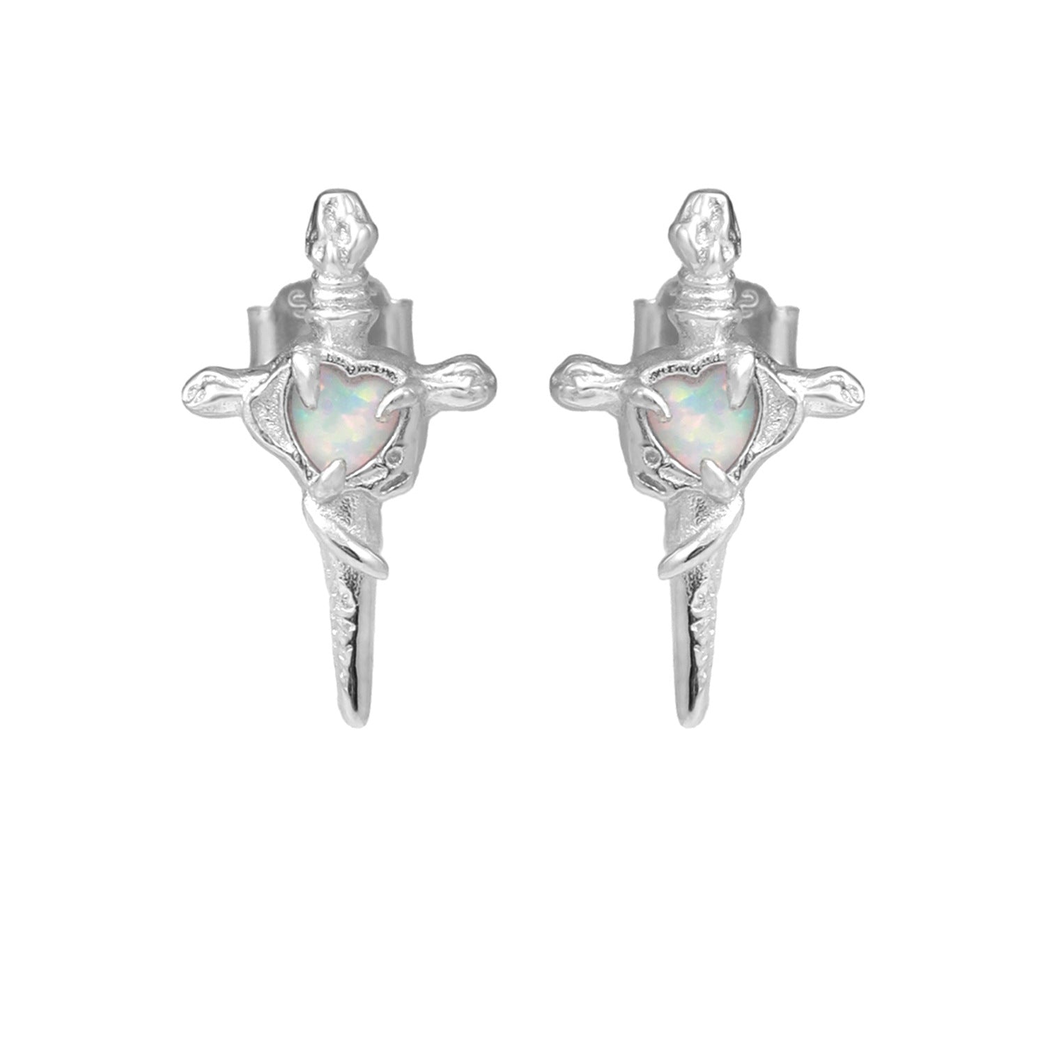 Opal Dagger Stud - Fragile Base