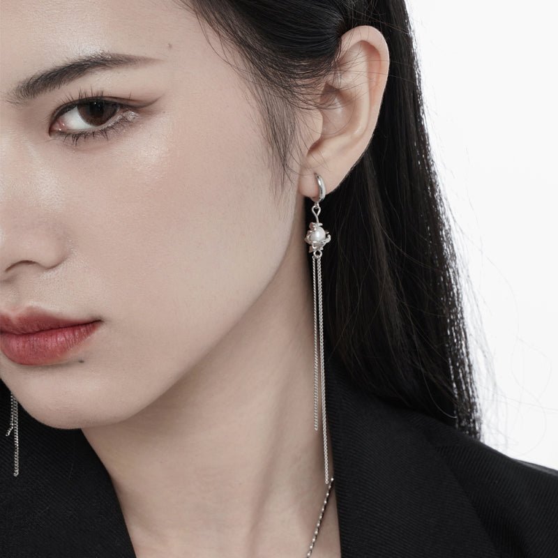 The Nexus Pearl Earrings - Fragile Base