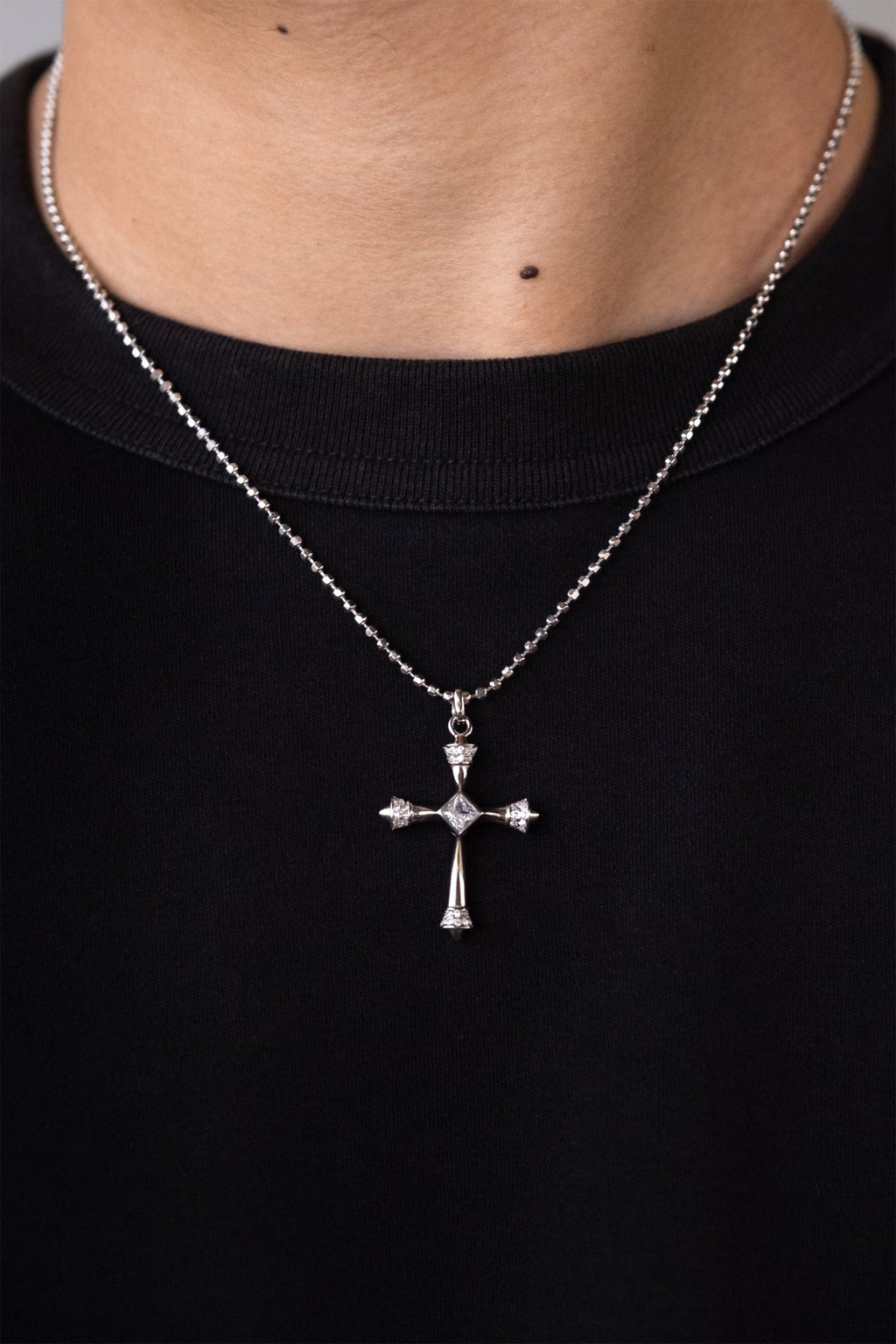 Axiom Cross Necklace - Fragile Base