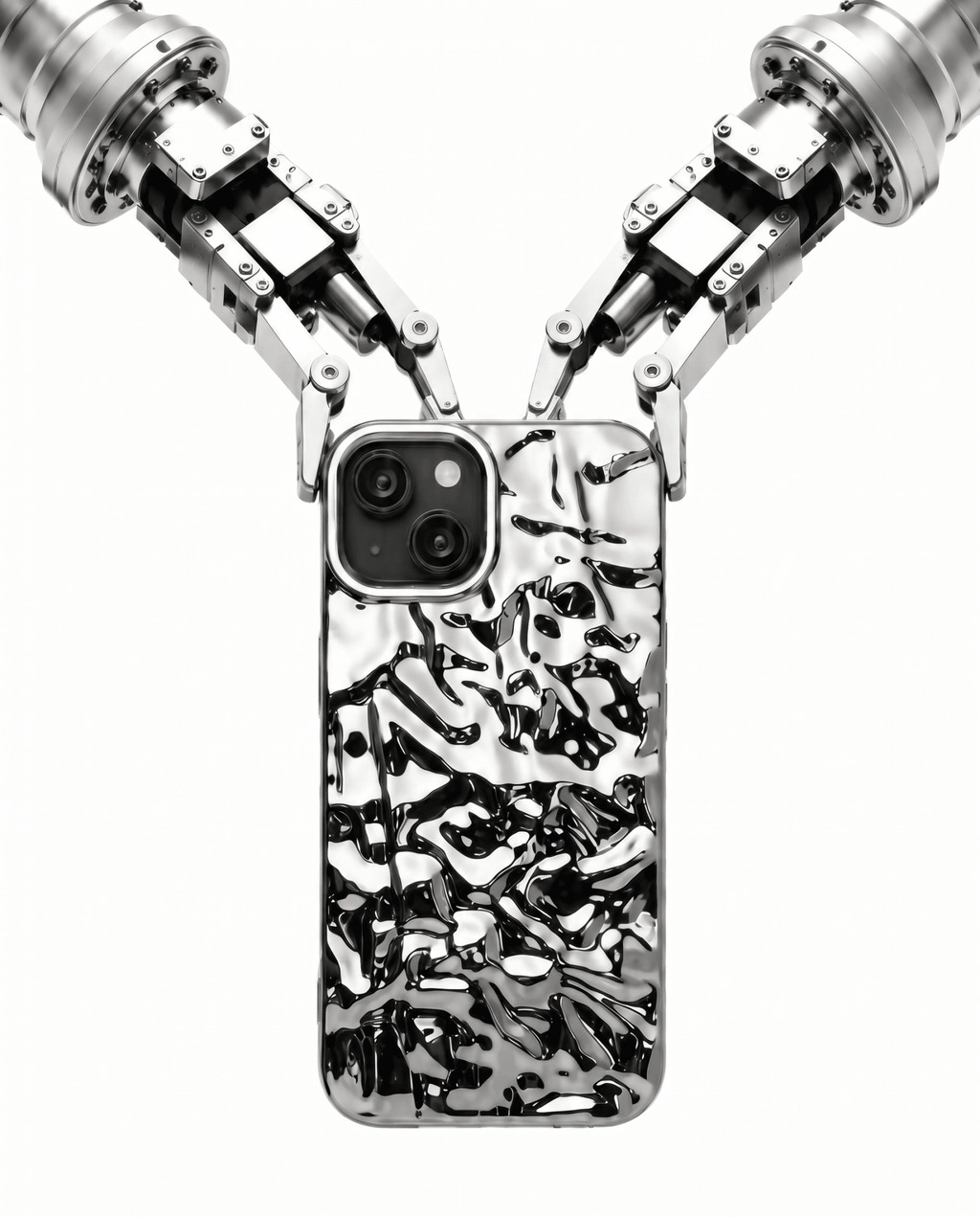 The Chrome Shield Phonecase - Fragile Base