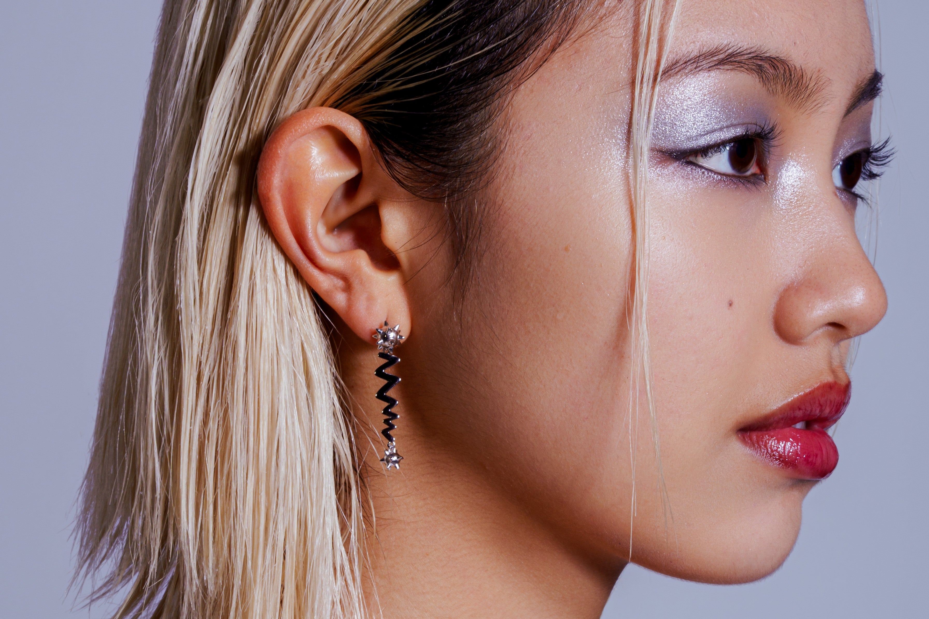 Spiked Lightning Earrings